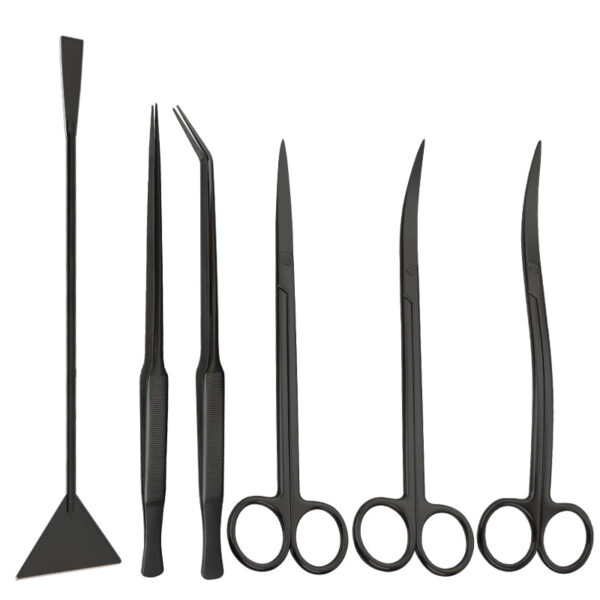 Stainless Steel Aquarium Plant Tweezers - Colorful Fish Tank Tool Kit Set - Image 4