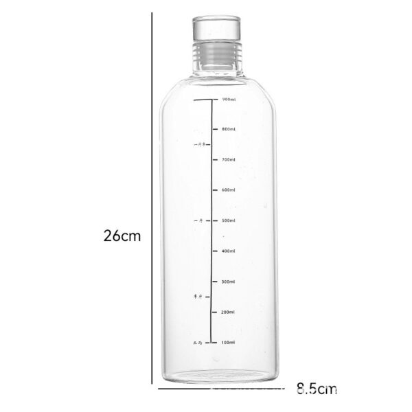 Hot Sale 20oz Time Scale Glass Water Bottle - Image 6