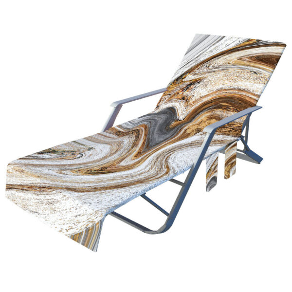 microfiber large lounge chair beach towel custom chair cover - Image 2