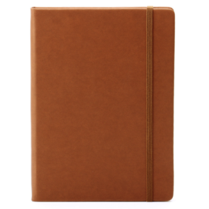 A5 PU Leather Notebook - Business, Linen, Elastic Band, Student Journals