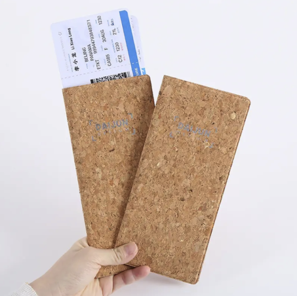 Cork Leather Card Bag - Anti-Scan, Travel Gift, Promotional Ad - Image 3