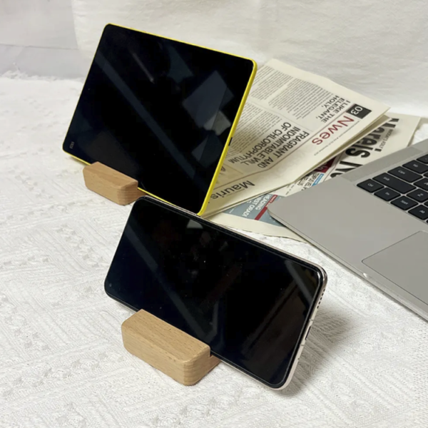 Bamboo Phone Stand - Multi-Functional, Portable, Logo, Wooden Accessories - Image 4