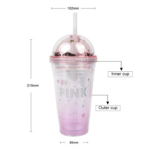 Customizable Eco-Friendly Double Wall Tumblers with Lids