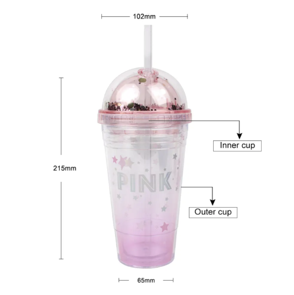 Customizable Eco-Friendly Double Wall Tumblers with Lids