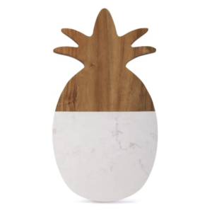 Wholesale Customized Design Wood And Marble Chopping Board Pineapple Shaped