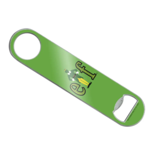 Fast Ship Flat Beer Opener w/ Dual Logo Print