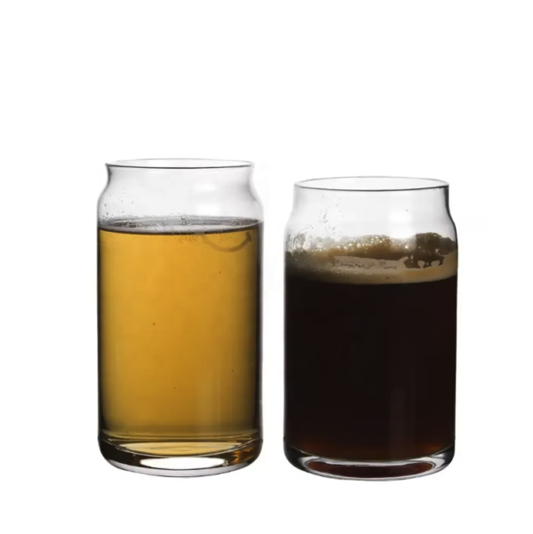 Custom Logo 16-20oz Beer Can Glass Cups w/ Bamboo Lid - Image 3