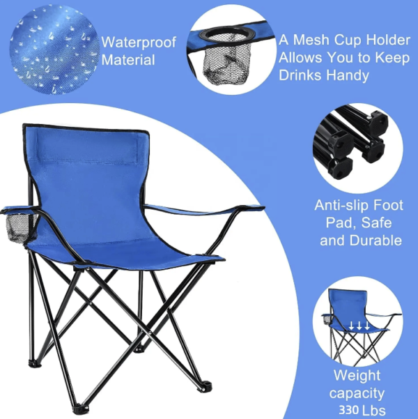 Portable Outdoor Folding Hiking Chairs - Lightweight - Image 3