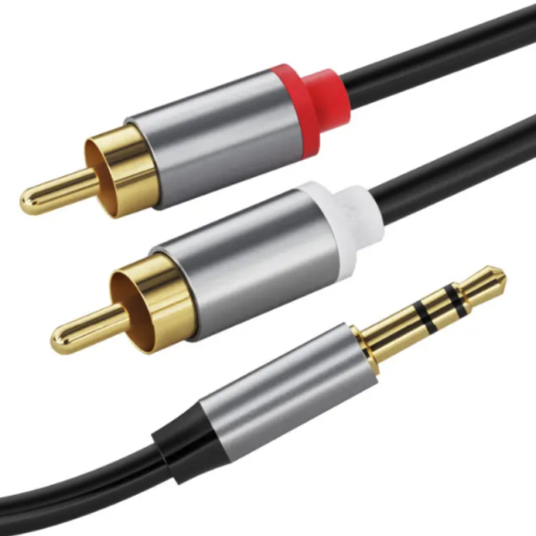24K Gold-Plated Copper 3.5mm Male RCA Audio Cable - Image 5