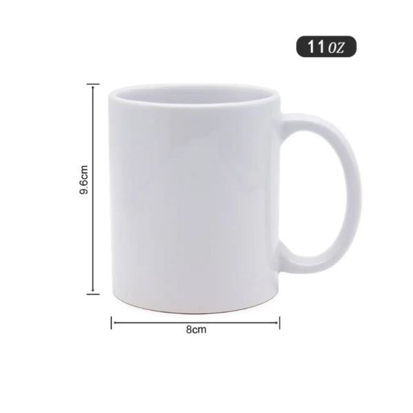 11oz Ceramic Colored Mug with Grip - School Style