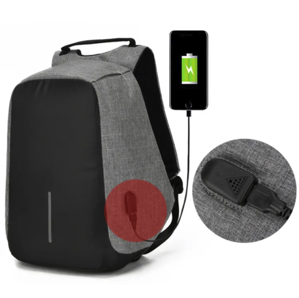 Custom Logo Men's Nylon Laptop Business Backpack - Image 6