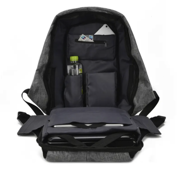 Custom Logo Men's Nylon Laptop Business Backpack - Image 3