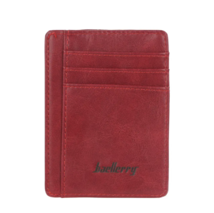 Hot Sell Mens Slim Fashion Zipper Short Wallet Genuine Leather Id Card Holder