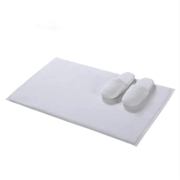 Custom logo non slip 100% cotton bath tub mats