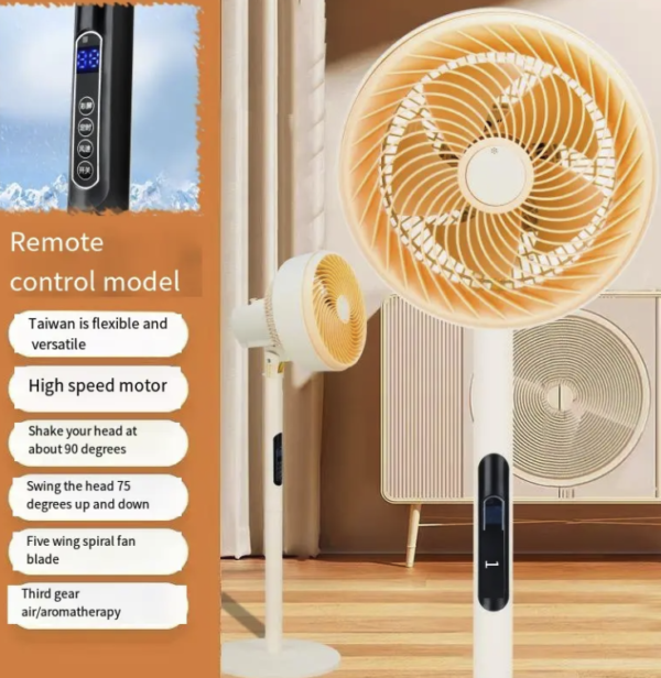 High quality high-power turbofan with lightweight 3-speed electric tabletop fan - Image 3