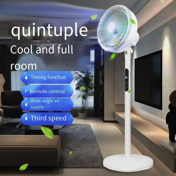High quality high-power turbofan with lightweight 3-speed electric tabletop fan - Image 6