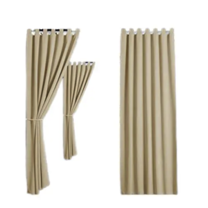 Modern Minimalist Hotel Lobby Linen Curtains