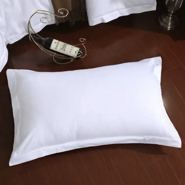 Breathable Plain Cotton Hotel Pillow Cases - Image 2