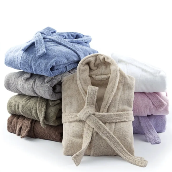 Couples' Coral Fleece Long Bathrobes for Winter - Image 3