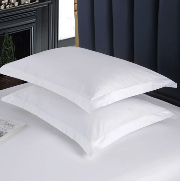 White 240TC 100% Cotton Hotel Bedding Set - Duvet Cover Linens - Image 4