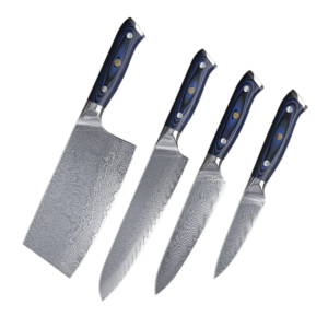 German Stainless Steel Laser Pattern Chef Knife Set