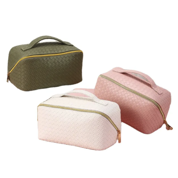 Custom Purple Waterproof Cotton Travel Makeup Case - Image 9