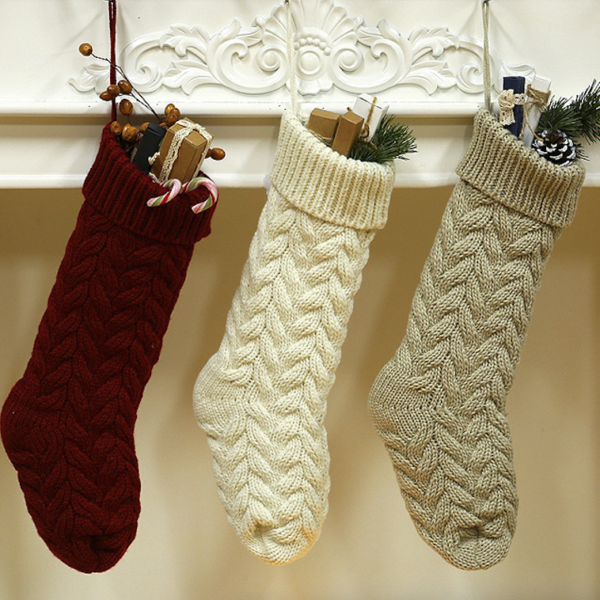 Christmas Knit Stockings - Long Socks for Kids & Home Decor - Image 7