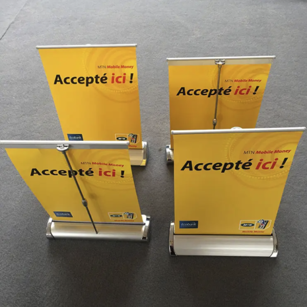 Mini A4/A3 Rollup Banner Stand: Retractable & Portable - Image 4