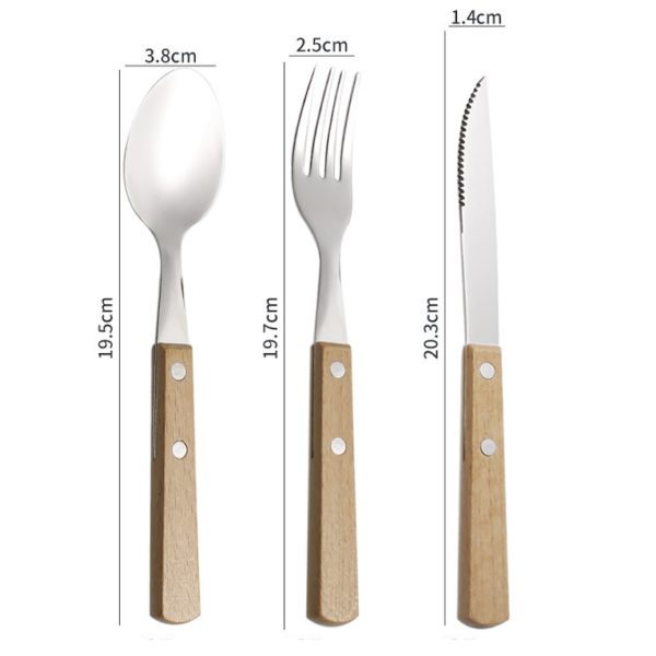 Stainless Steel Eco-Friendly Party Cutlery Set - Image 2