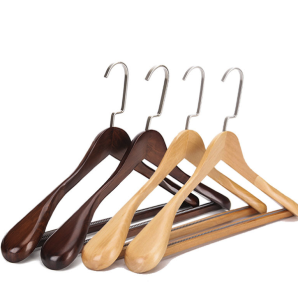 Custom Logo Wooden Hangers for Clothing Stores - Image 4