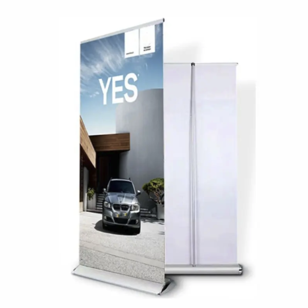 Portable Widescreen Retractable Banner Stand with Custom Graphic - Image 2