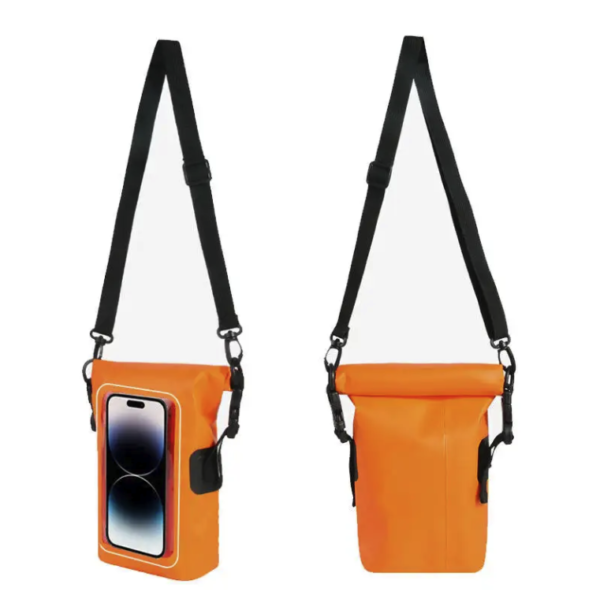 Waterproof PVC Phone & Bottle Carrier Bag with Pocket - Image 2