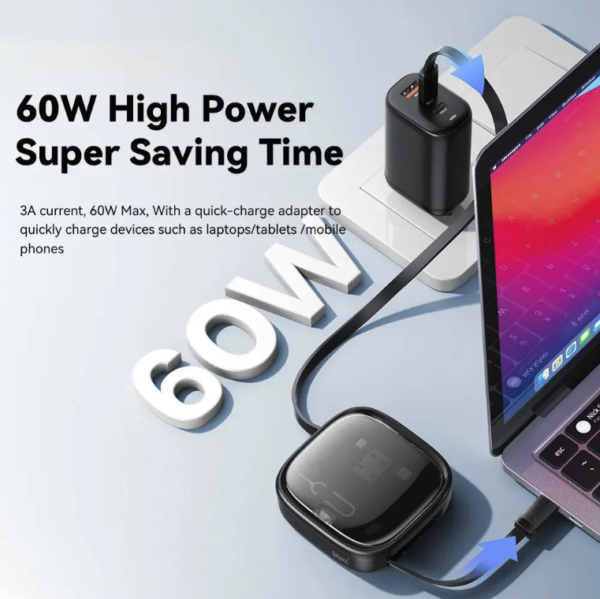 6-in-1 USB-C Cable Organizer with Fast Charge - Image 6