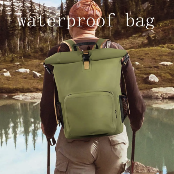 Custom Logo 25L Waterproof PVC Tarpaulin Backpack - Image 7