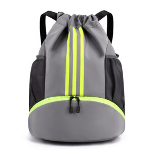 Drawstring Sports Backpack with Water Bottle Holder