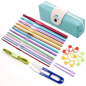 Soft Aluminum Knitting Tool Set for Crochet & Wrap