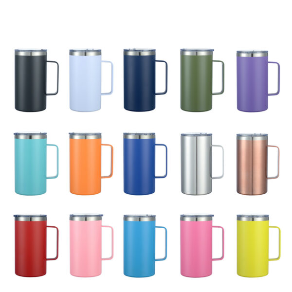 24oz Custom Double Wall Insulated Stainless Steel Tumbler - Image 6