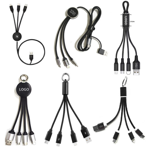3-in-1 USB-C Charge Cable Keychain - Promotional Gift - Image 5
