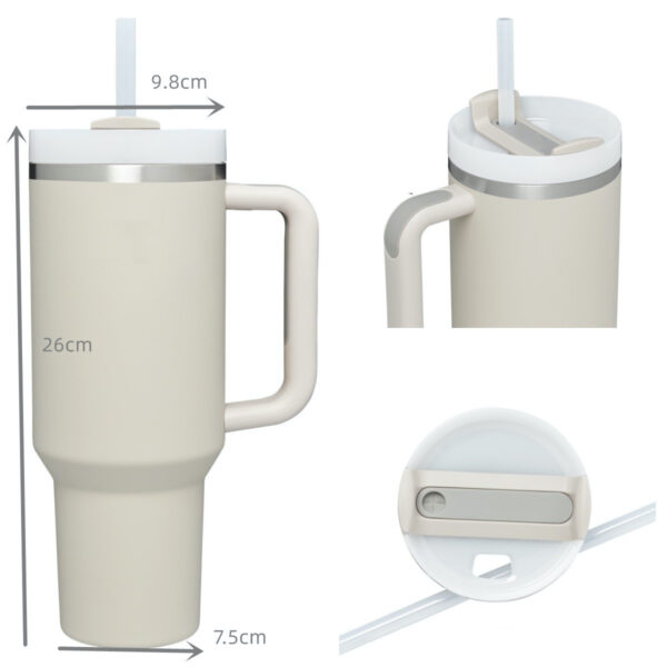Custom 40oz Stainless Steel Travel Mug with Leakproof Lid - Image 5