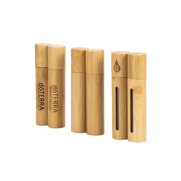 10-15ml Glass Perfume Bottle - Bamboo Lid, Essential Oil, Cosmetic Packaging - Image 4