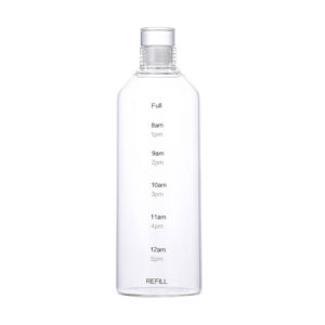 Hot Sale 20oz Time Scale Glass Water Bottle