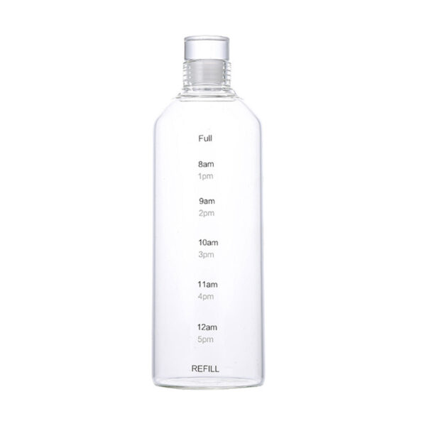 Hot Sale 20oz Time Scale Glass Water Bottle