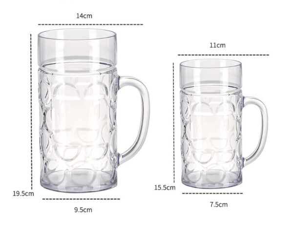 Custom 16oz Frosted Sublimation Beer Mugs - Wholesale Logo Glass - Image 2