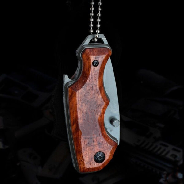 Mini Folding Survival Knife - Pocket, Keychain - Image 2