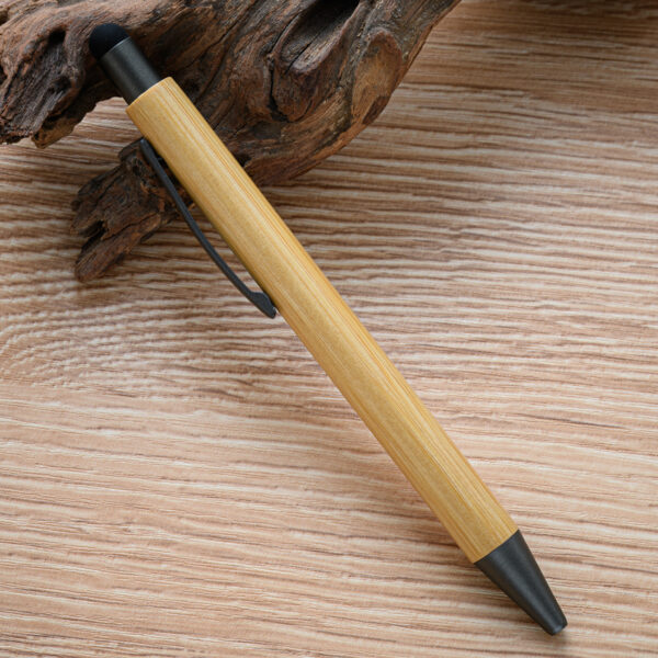 Can print logo bamboo pen, office advertising gift pen, press bamboo pen - Image 4