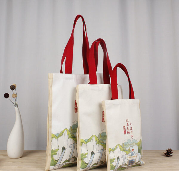Large Reusable Canvas Shopping Tote Bag - Image 2