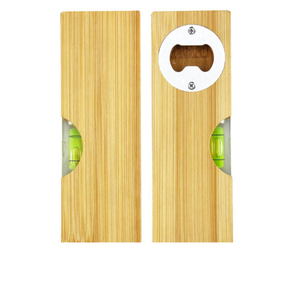 Hot Sale Bamboo Material Mini Level With Bottle Opener - Image 2