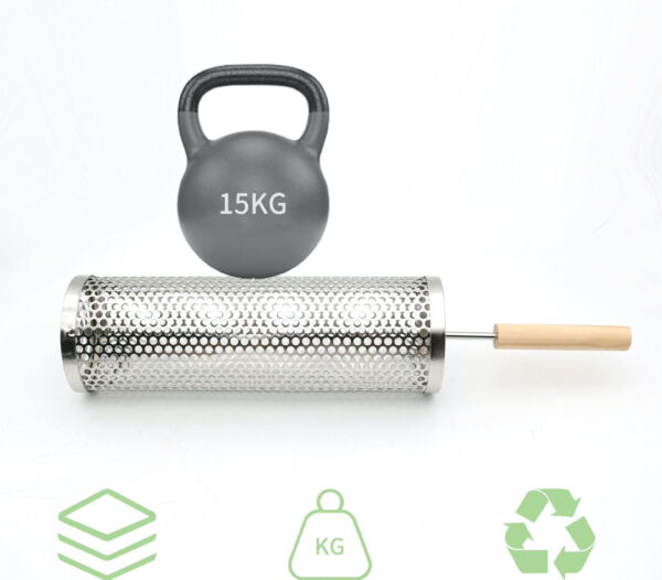 Stainless Steel Grilling Basket - Durable BBQ Potato Roasting Net Cage Grill Basket - Image 4