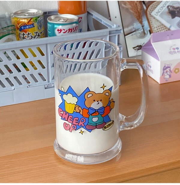 Hot Sale Glass Mug Milk Coffee Juice Water Mug Home Restaurant Hotel Party - Image 2