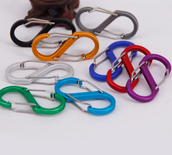 promotional keychains & carabiners aluminum s clip carabiner - Image 2
